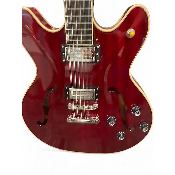 Used Guild sf-iv/st-12 Candy Apple Red Hollow Body Electric Guitar