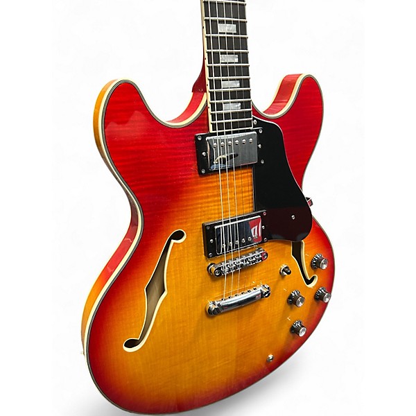 Used Sire LARRY CARLTON H7 W/ CRACKED NECK Sunburst Hollow Body Electric Guitar