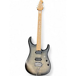 Used Sterling by Music Man JP150FM Trans Black Satin Solid Body Electric Guitar