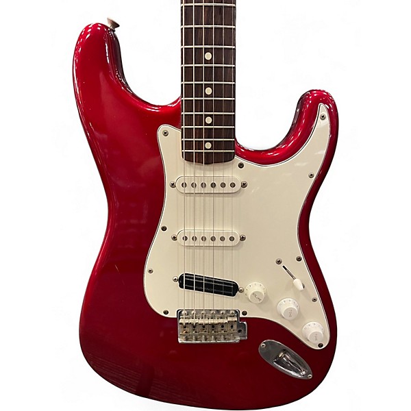 Used 1980s Fernandes S type Red Solid Body Electric Guitar