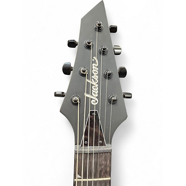 Used Jackson js22-7 V Black Solid Body Electric Guitar