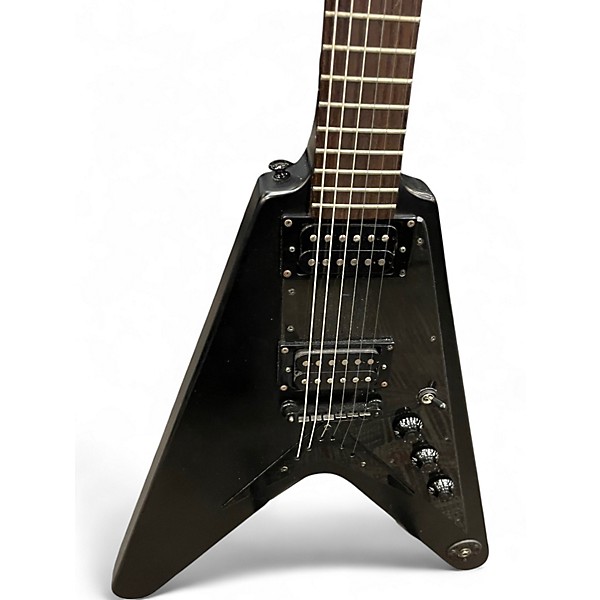 Used Epiphone goth v Black Solid Body Electric Guitar