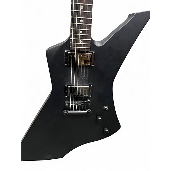 Used ESP LTD James Hetfield Snakebyte Satin Black Solid Body Electric Guitar