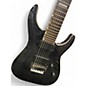 Used ESP LTD H1007 7 String with Tremolo Trans Black Solid Body Electric Guitar