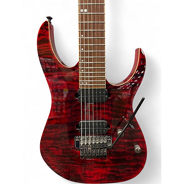 Used Ibanez RG920QM RG Premium 7 RED DESERT Solid Body Electric Guitar