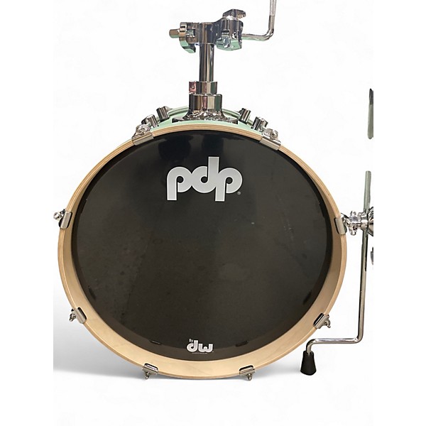 Used PDP by DW 3 Piece Concept Series Satin Sea Foam Drum Kit