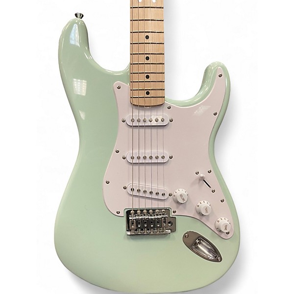 Used Squier Sonic Stratocaster Surf Green Solid Body Electric Guitar