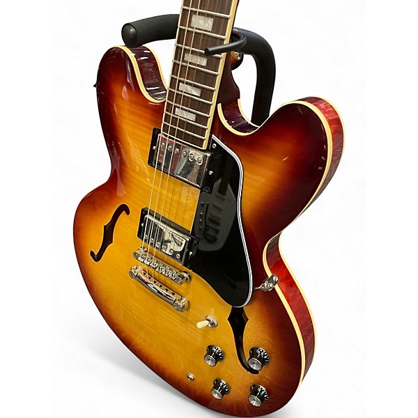 Used Epiphone ES335 2 Color Sunburst Hollow Body Electric Guitar