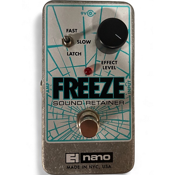 Used Electro-Harmonix Freeze Sound Retainer Compression Effect Pedal