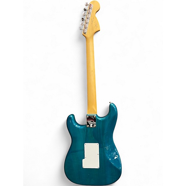 Used 2020 Fender MIJ Michiya Haruhata Signature Stratocaster  Caribbean Blue Trans Solid Body Electric Guitar