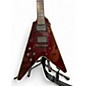 Used Schecter Guitar Research Hellraiser V1 Left Handed Trans Red Electric Guitar