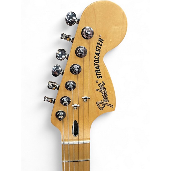 Used 2016 Fender Deluxe Players Stratocaster Sapphire Blue Trans Solid Body Electric Guitar