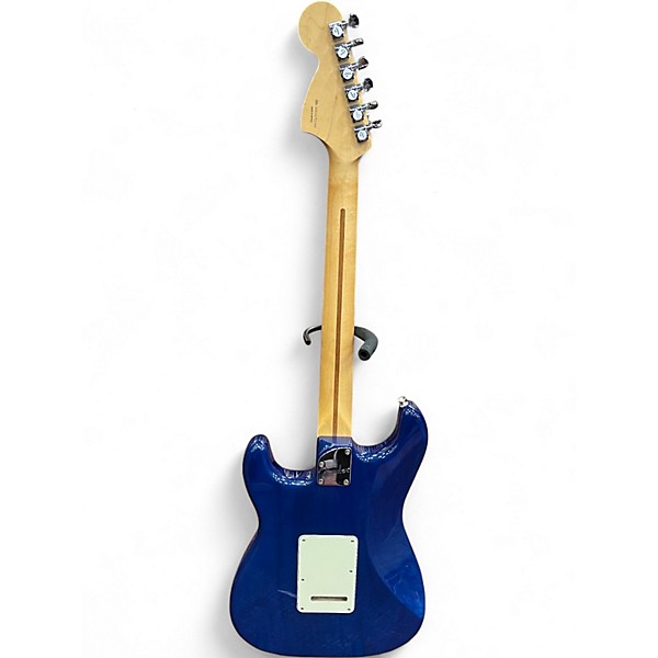 Used 2016 Fender Deluxe Players Stratocaster Sapphire Blue Trans Solid Body Electric Guitar