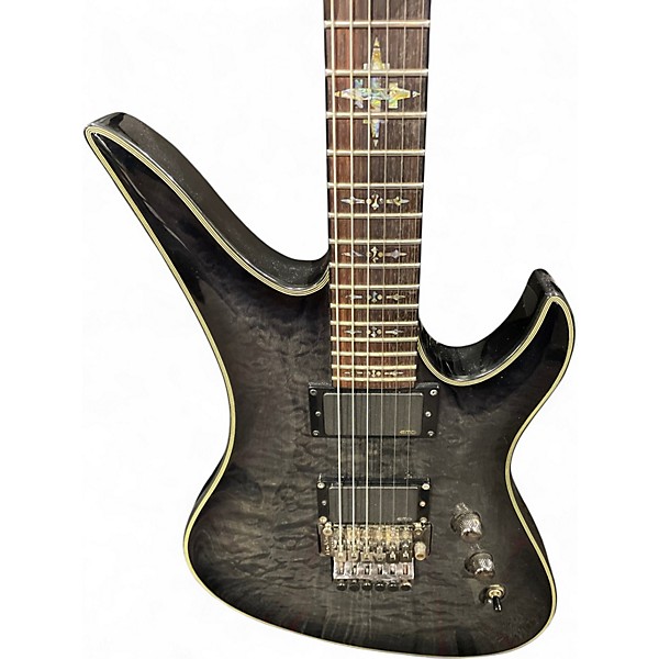 Used Schecter Guitar Research AVENGER GREY Solid Body Electric Guitar