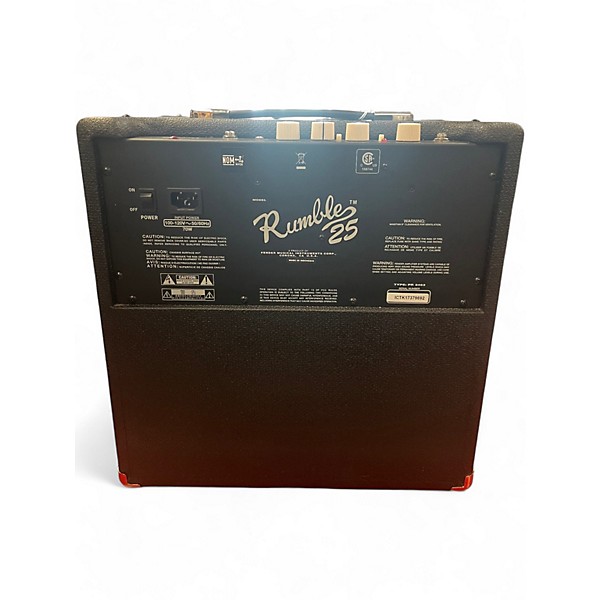 Used Fender Rumble 25 25W 1x8 Bass Combo Amp