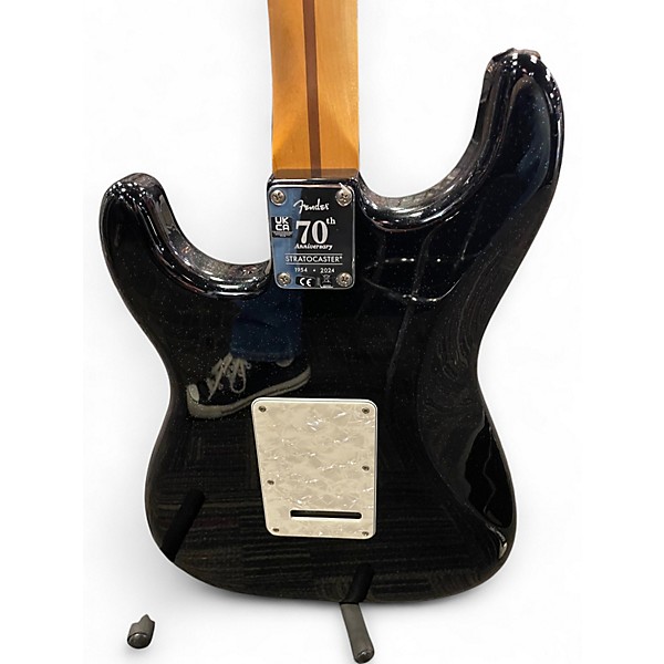 Used 2024 Fender 70th Anniversary Player Stratocaster Nebula Noir Solid Body Electric Guitar