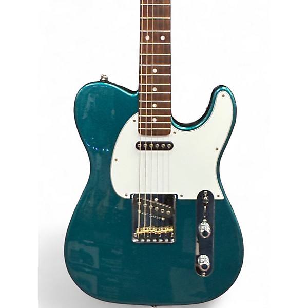 Used G&L Fullerton Standard ASAT Classic Emerald Blue Metallic Solid Body Electric Guitar