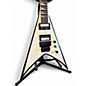 Used Jackson JS32 King V White with Black Bevels Solid Body Electric Guitar