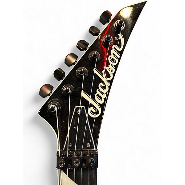 Used Jackson JS32 King V White with Black Bevels Solid Body Electric Guitar