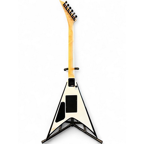 Used Jackson JS32 King V White with Black Bevels Solid Body Electric Guitar
