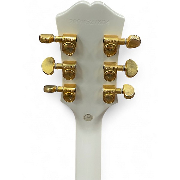 Used Epiphone Les Paul Custom Alpine White Solid Body Electric Guitar