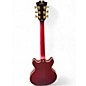 Used D'Angelico Deluxe Mini DC Satin Trans Wine Hollow Body Electric Guitar