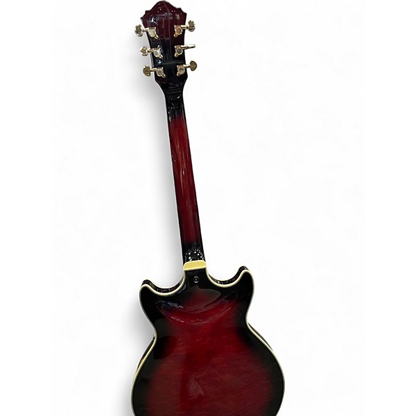 Used Ibanez AM93 Artcore Crimson Red Burst Hollow Body Electric Guitar