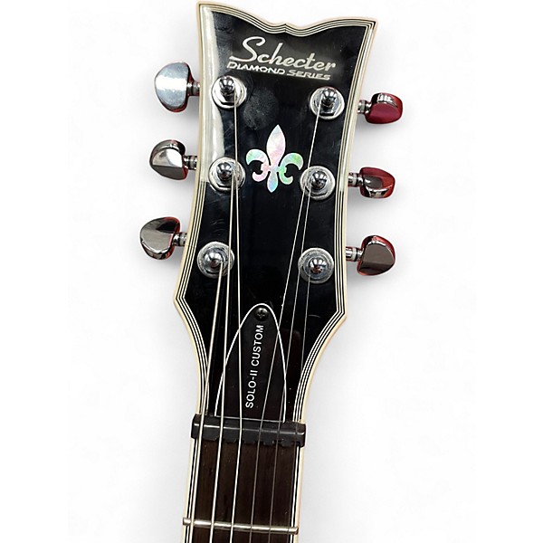 Used Schecter Guitar Research Solo II Custom Natural Gloss Solid Body Electric Guitar