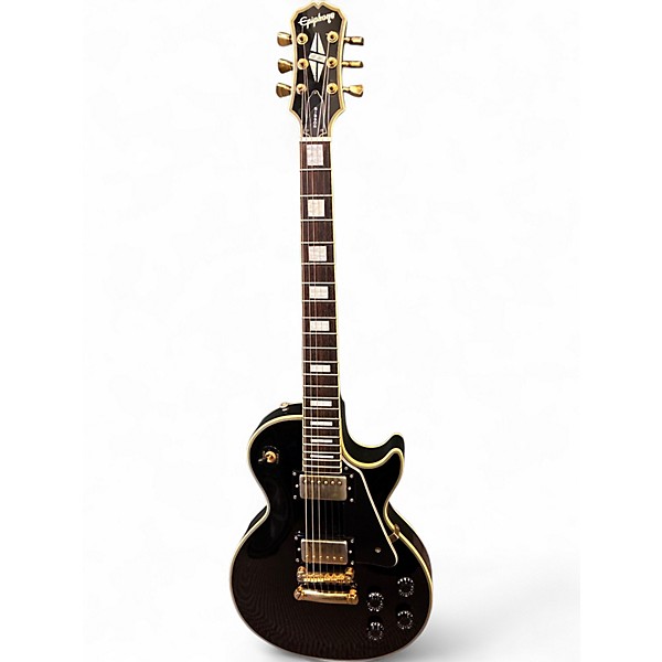 Used Epiphone Les Paul Custom Ebony Solid Body Electric Guitar