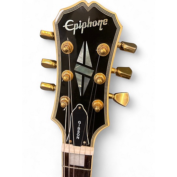 Used Epiphone Les Paul Custom Ebony Solid Body Electric Guitar