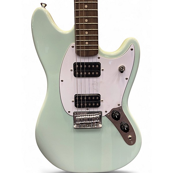 Used Squier Bullet Mustang HH Surf Green Solid Body Electric Guitar