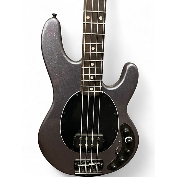Used Sterling by Music Man Dark Ray Gray Electric Bass Guitar