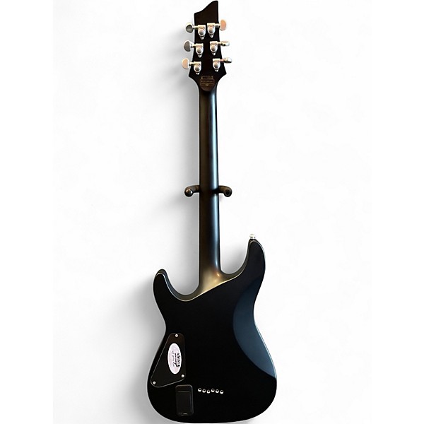 Used Schecter Guitar Research Damien Platinum 6 Flat Black Solid Body Electric Guitar