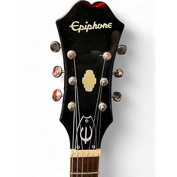 Used Epiphone Riviera Reissue Red Hollow Body Electric Guitar
