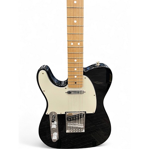 Used Fender Standard Telecaster Left Handed Black Electric Guitar