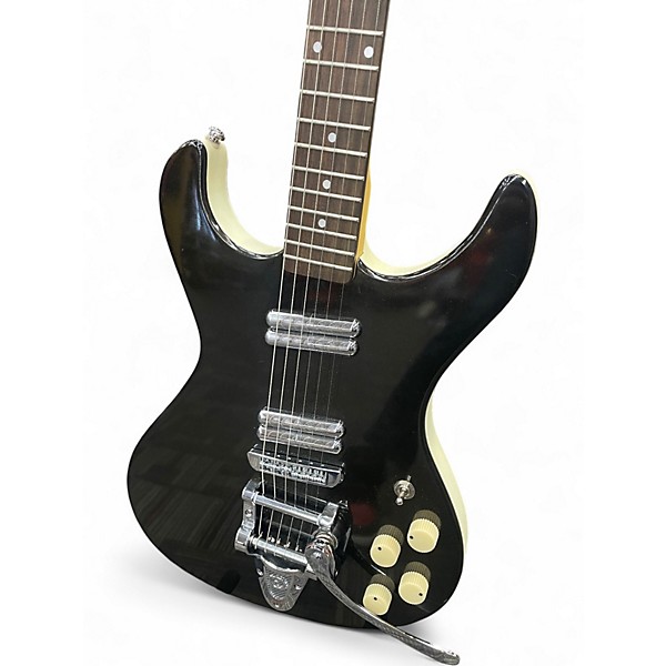 Used Danelectro Hodad Black Sparkle Solid Body Electric Guitar