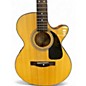 Used Fender GC140SCE Grand Concert Natural Acoustic Electric Guitar