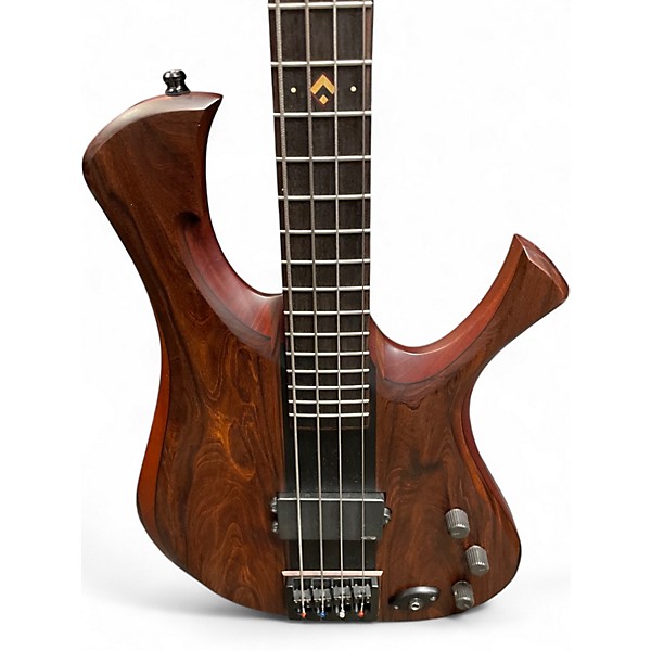 Used Mbj  Double Bit Custom 4 string bass Joe Kruze Natural Electric Bass Guitar