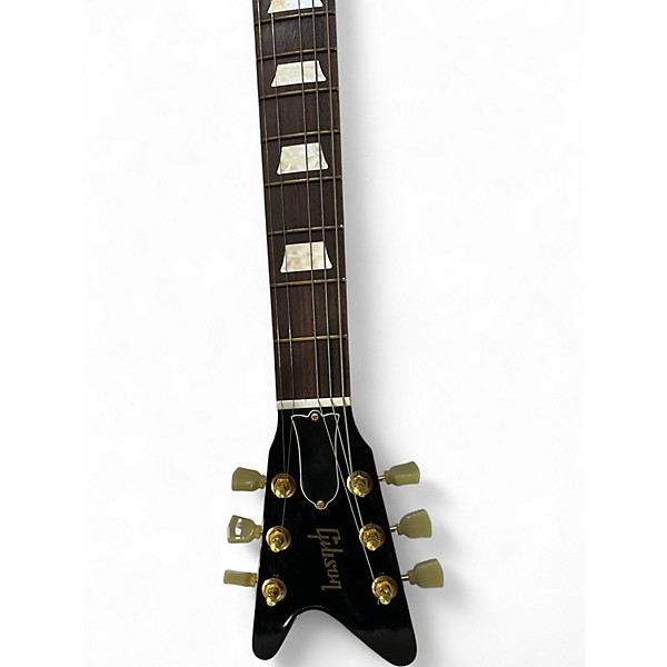 Used 2007 Gibson Reverse Flying V  Trans Amber Solid Body Electric Guitar
