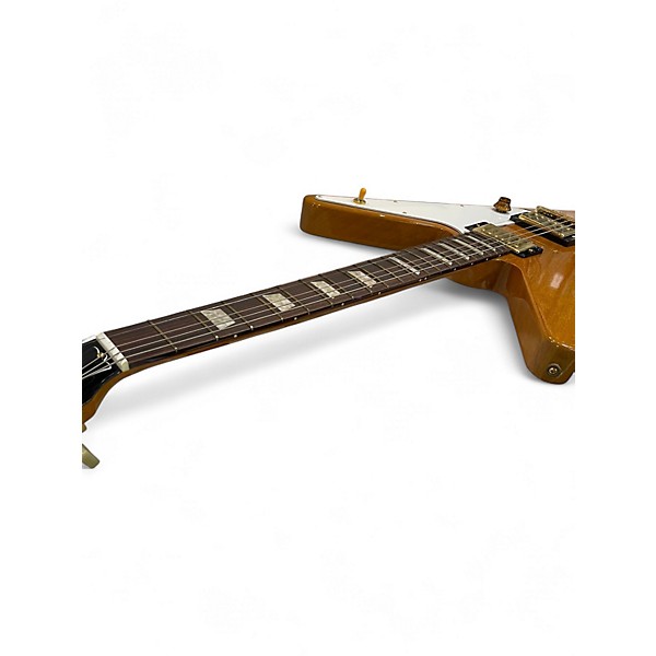 Used 2007 Gibson Reverse Flying V  Trans Amber Solid Body Electric Guitar