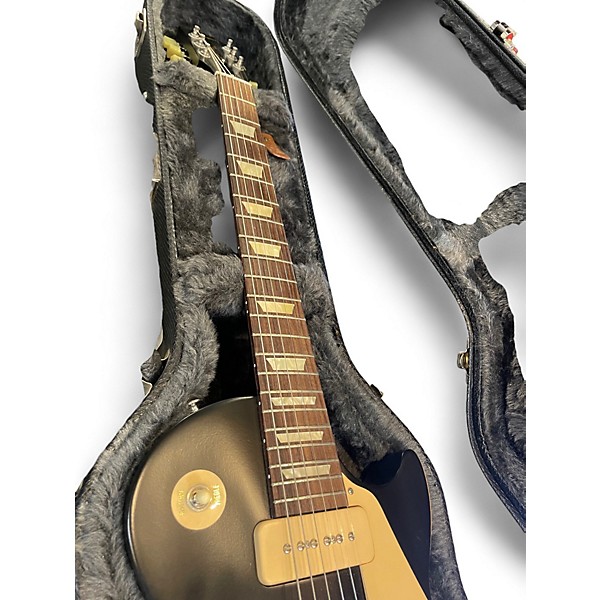 Used 2010 Gibson Les Paul Studio '60s Tribute P90  Black Solid Body Electric Guitar