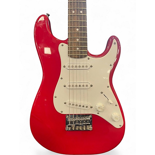 Used Squier Mini Affinity Stratocaster Candy Apple Red Electric Guitar