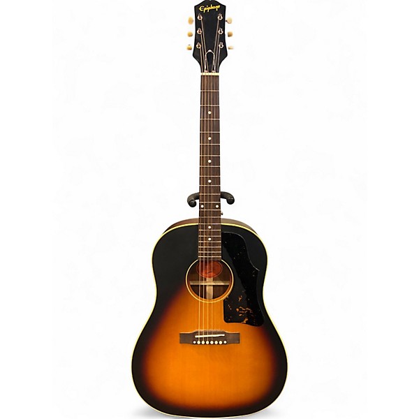 Used Epiphone Inspired by Gibson J 45 2 Tone Sunburst Acoustic Guitar