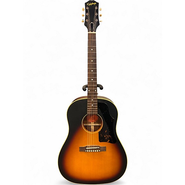 Used Epiphone Inspired by Gibson J 45 2 Tone Sunburst Acoustic Guitar