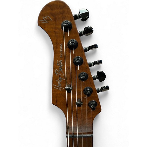 Used Harley Benton Fusion-IV HH Black Solid Body Electric Guitar
