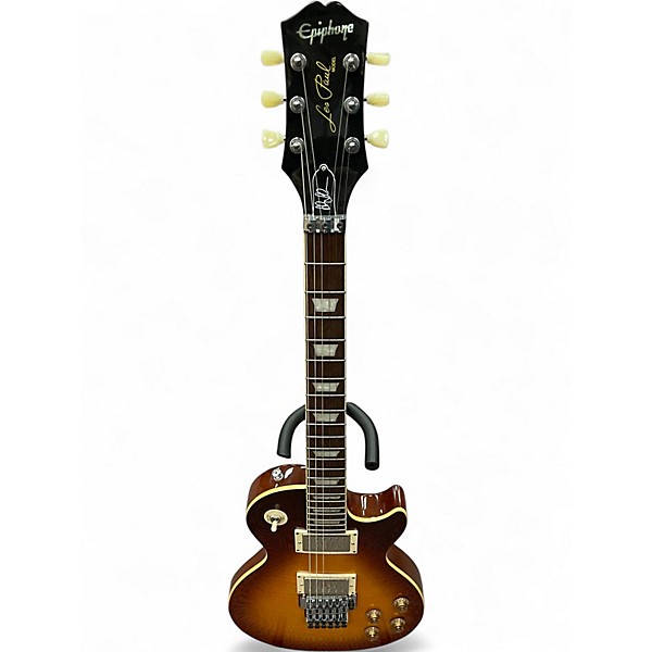 Used Epiphone Alex Lifeson Les Paul Axcess Viceroy Brown Solid Body Electric Guitar