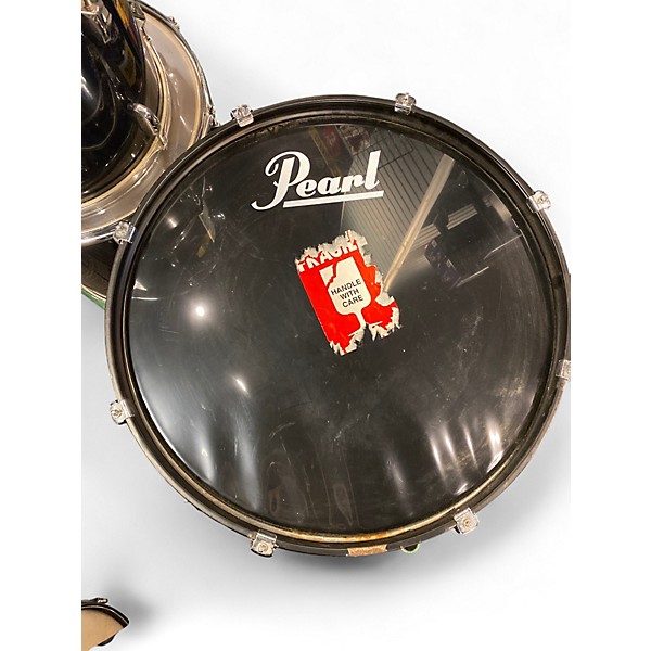 Used Pearl 5 Piece Export Black Drum Kit