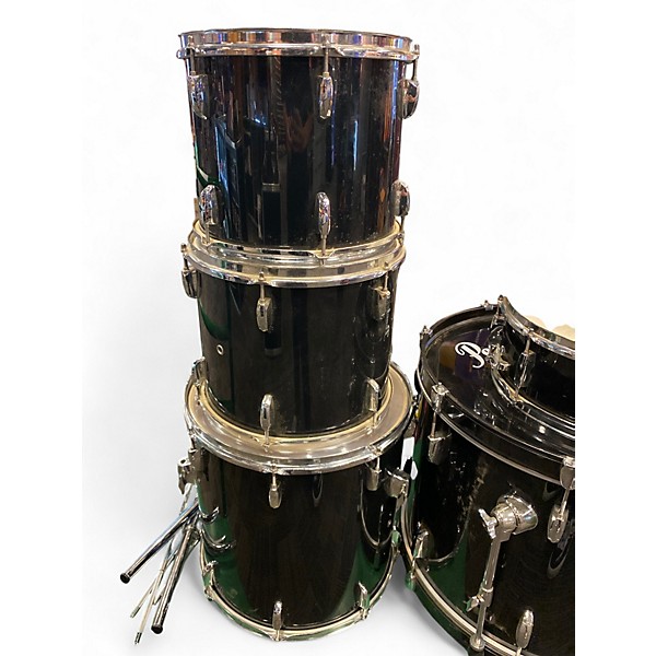 Used Pearl 5 Piece Export Black Drum Kit