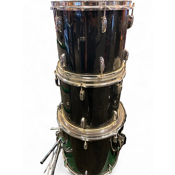 Used Pearl 5 Piece Export Black Drum Kit