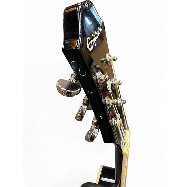 Used 2022 Epiphone Hummingbird Pro Black Acoustic Electric Guitar